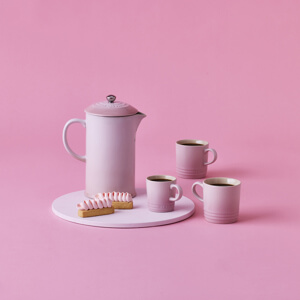 Le Creuset Stoneware Shell Pink Cappuccino Mug 200ml